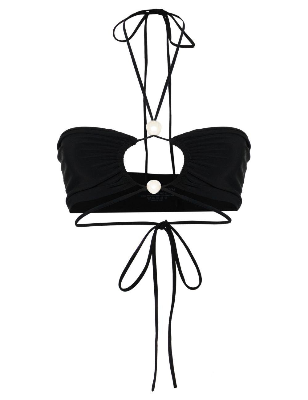 Top bikini in nero Magda butrym - donna 