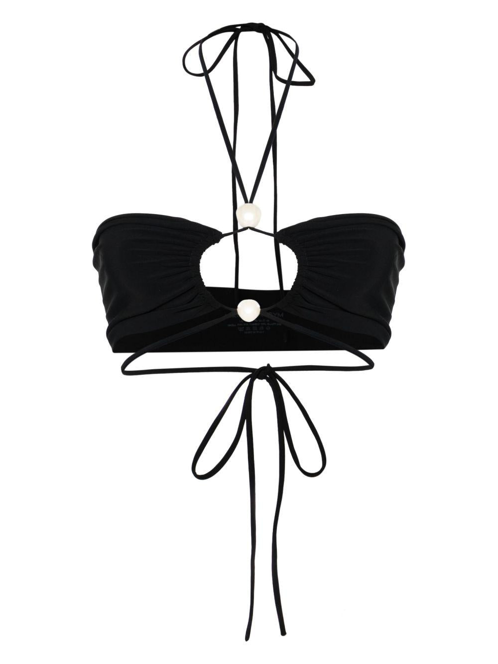 Top bikini in nero Magda butrym - donna 