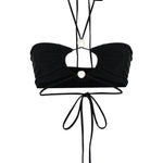 Top bikini in nero Magda butrym - donna 