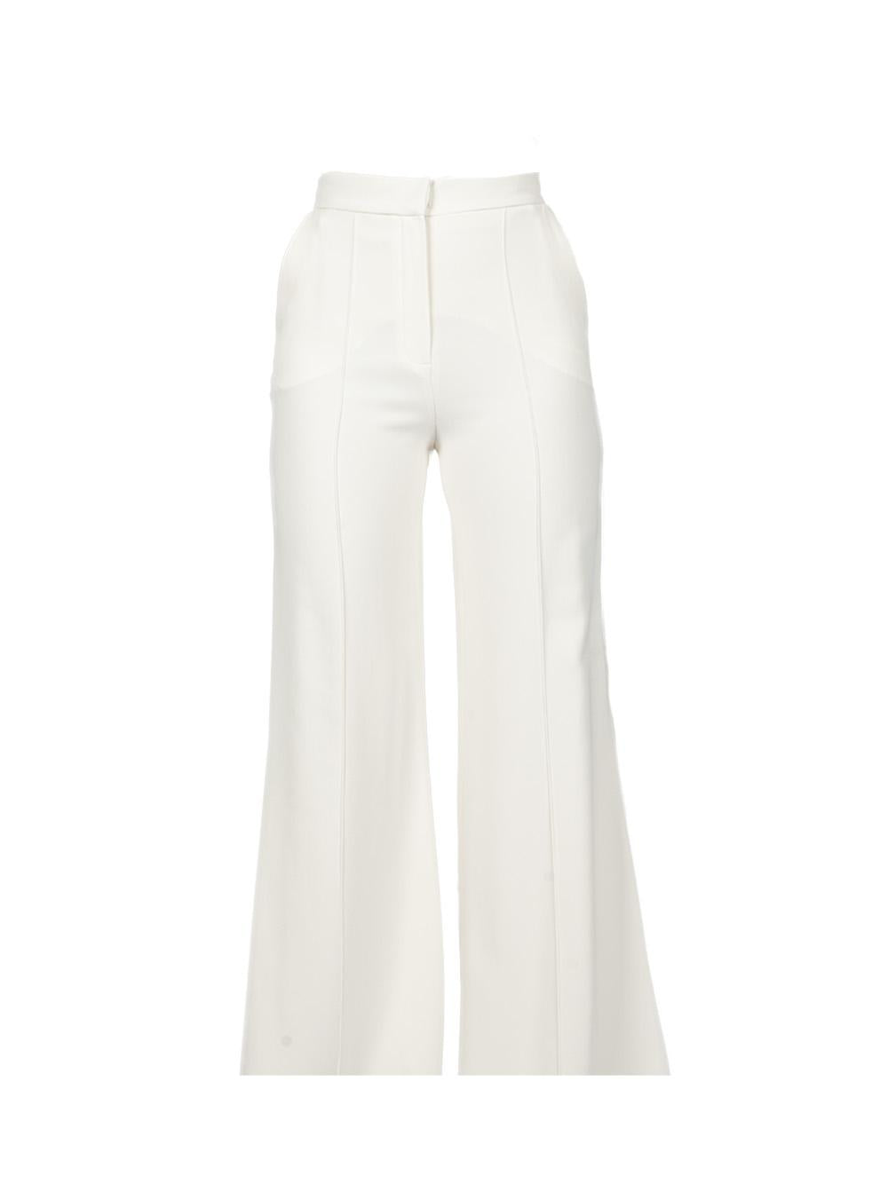 Pantaloni a gamba ampia in bianco ELie Saab - donna 