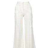 Pantaloni a gamba ampia in bianco ELie Saab - donna 