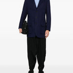 Giacca monopetto in blu Yohji Yamamoto - uomo 