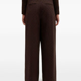 Pantaloni a pois in marrone Ganni - donna 