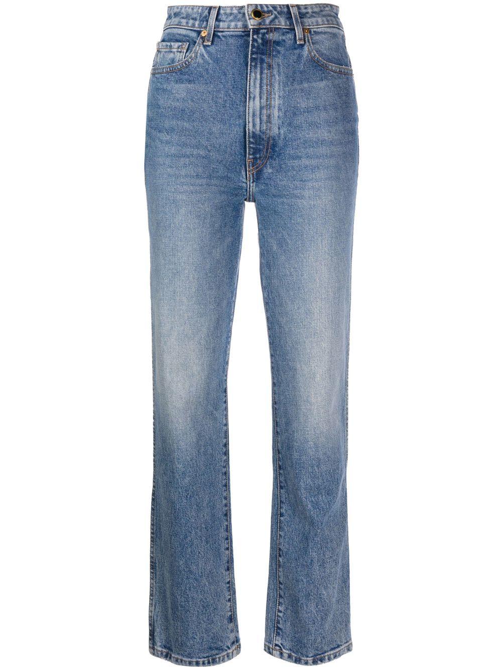 Jeans dritti Abigail in azzurro KHAITE - donna 