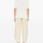 Top a pieghe in bianco Issey miyake - donna 