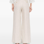 PANTALONI PALAZZO MALIZIA IN AVORIO MAXMARA WEEKEND - donna 