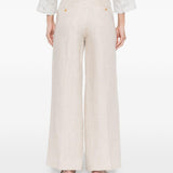PANTALONI PALAZZO MALIZIA IN AVORIO MAXMARA WEEKEND - donna 