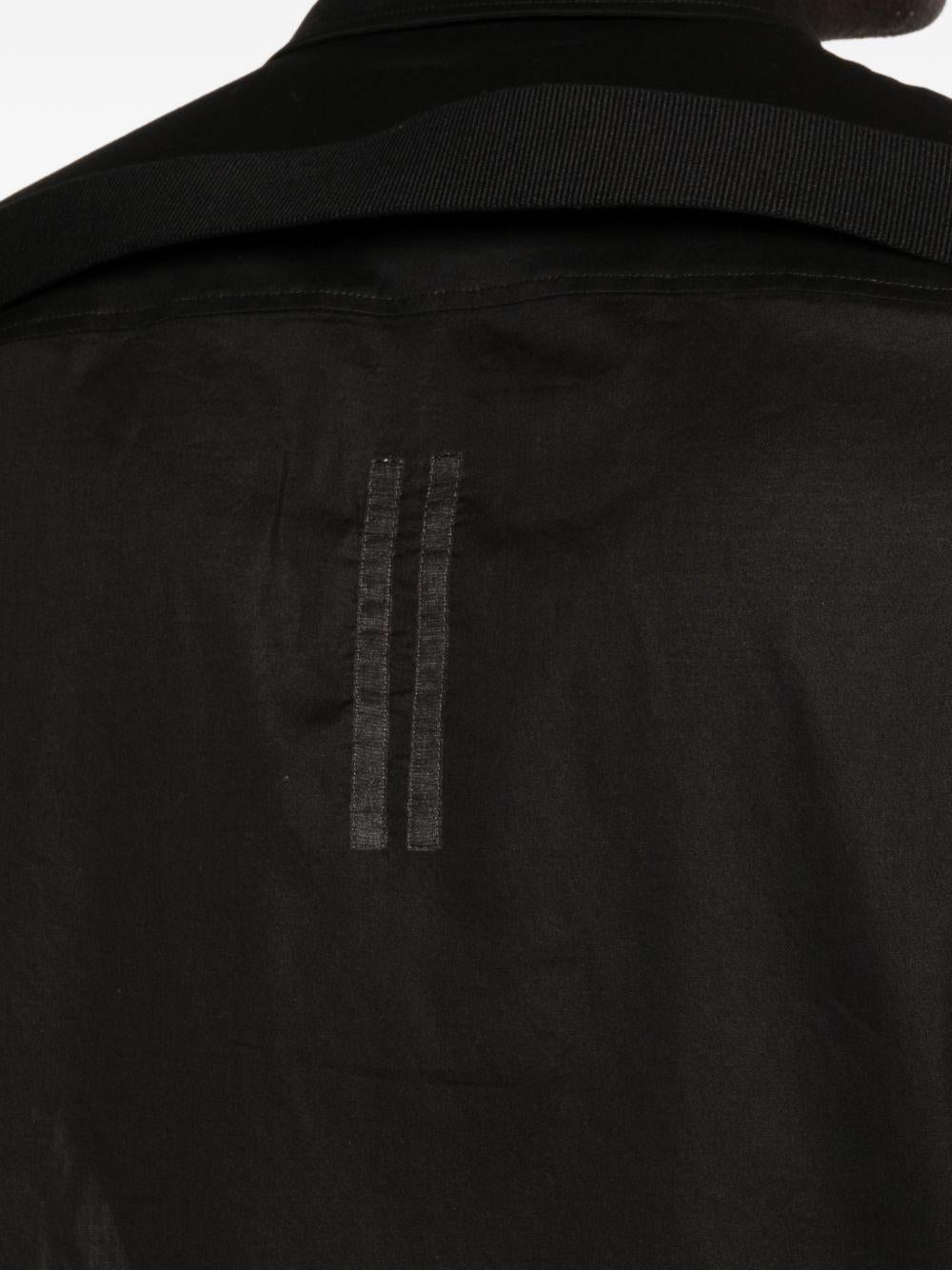 Camicia con tasche sul petto in nero Rick owens - uomo 