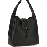 Borsa a spalla con nappa visnu in nero Hogan - donna 