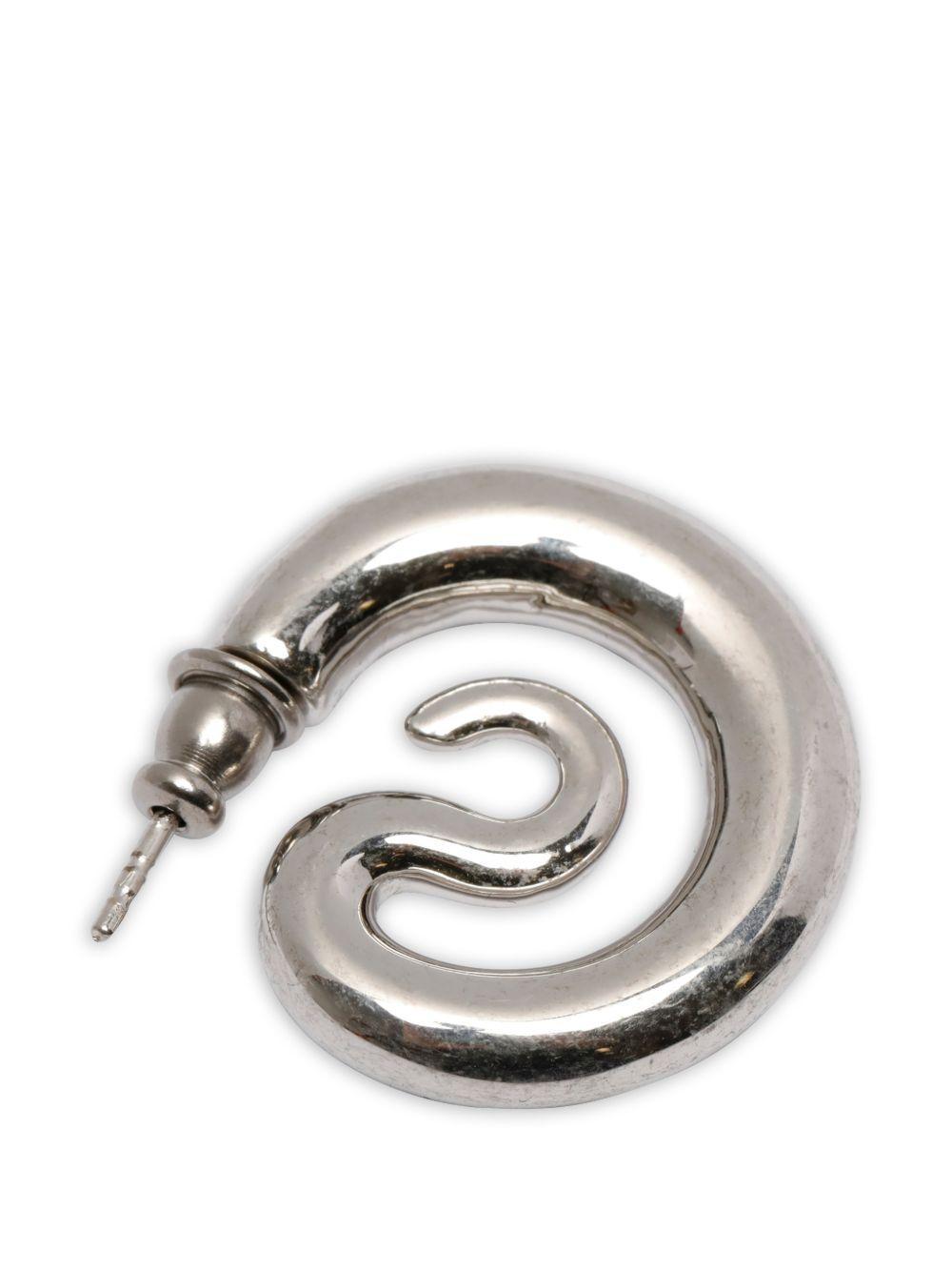 Orecchini a cerchio Serpent piccoli in argento Panconesi - unisex 