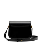 Borsa a spalla con logo in nero ami paris - unisex 