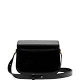 Borsa a spalla con logo in nero ami paris - unisex 