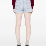 Pantaloncini in denim con bordi sfilacciati in blu Re/done - donna 
