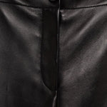 Pnataloni in pelle mita in nero Khaite - donna 