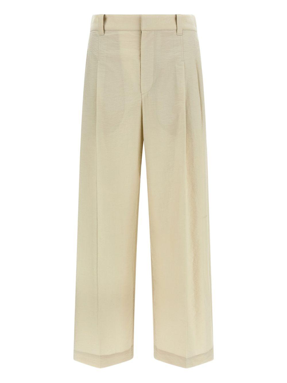Pantaloni plissé in beige Brunello cucinelli - donna 