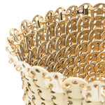Cappello in maglia metallica autres in oro Rabanne - donna 