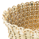 Cappello in maglia metallica autres in oro Rabanne - donna 