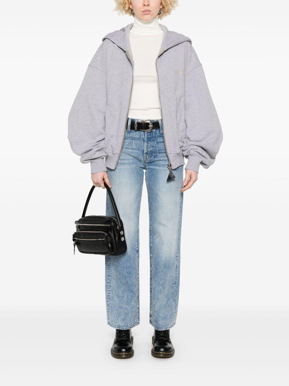 Top a collo alto in bianco Re/Done - donna 