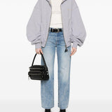 Top a collo alto in bianco Re/Done - donna 