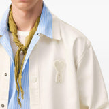 Giacca-camicia ami de coeur in avorio Ami Paris - uomo 