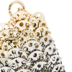 Borsa mini metallizzata in argento e oro RABANNE - donna 