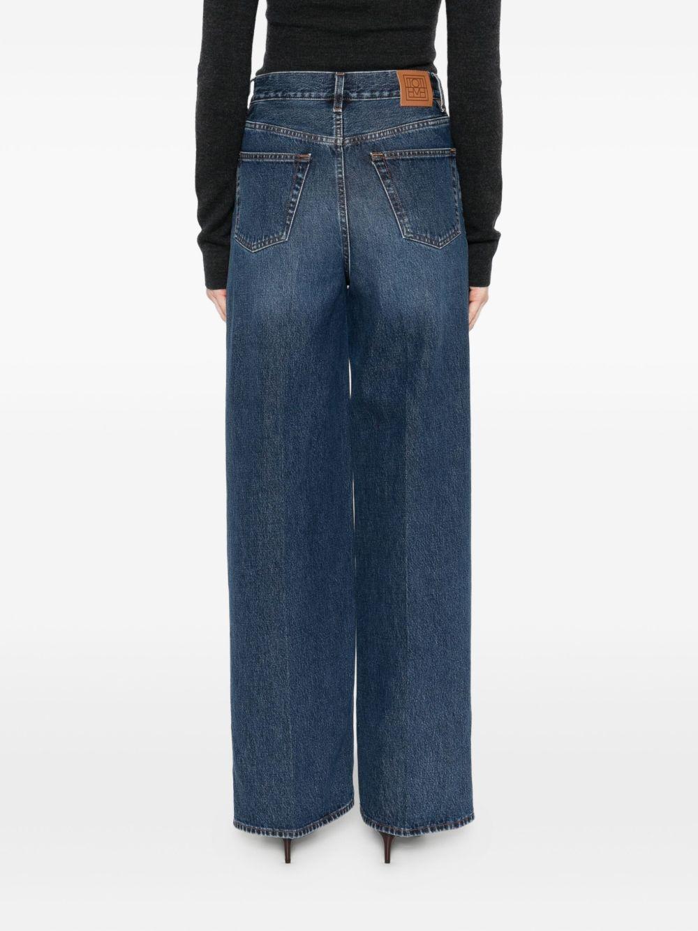 Jeans a gamba ampia in blu Toteme - donna 