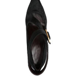 Décolleté con tacco con fibbia in nero Khaite - donna 