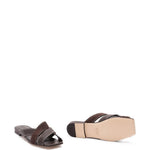 Ciabatte con fasce incrociate in marrone Tod's - donna 