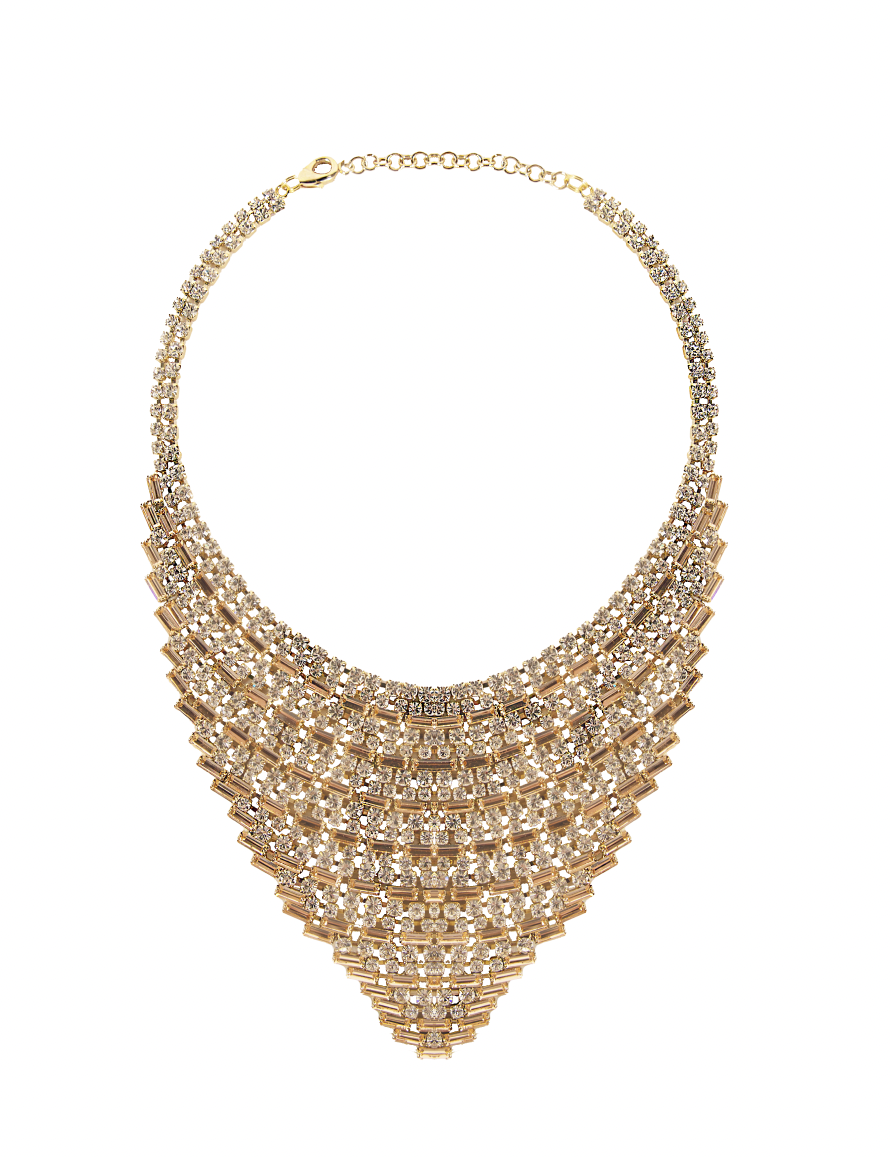 Collana amarena in color oro rosantica - donna 