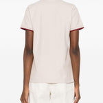 Polo a maniche corte in beige Moncler - donna 