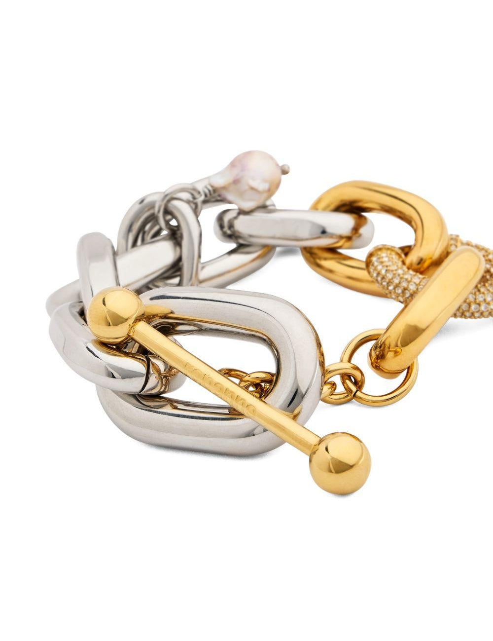 Bracciale con pendente in argento Rabanne - donna 