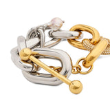 Bracciale con pendente in argento Rabanne - donna 