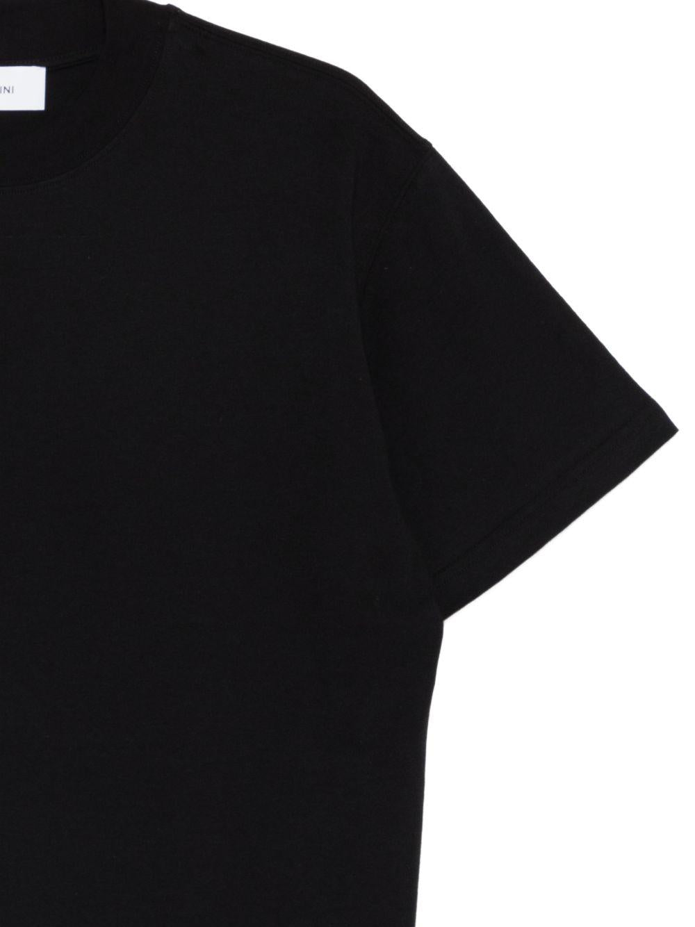 T-shirt a maniche corte in nero 