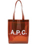 Borsa tote con logo caramello A.P.C. - donna