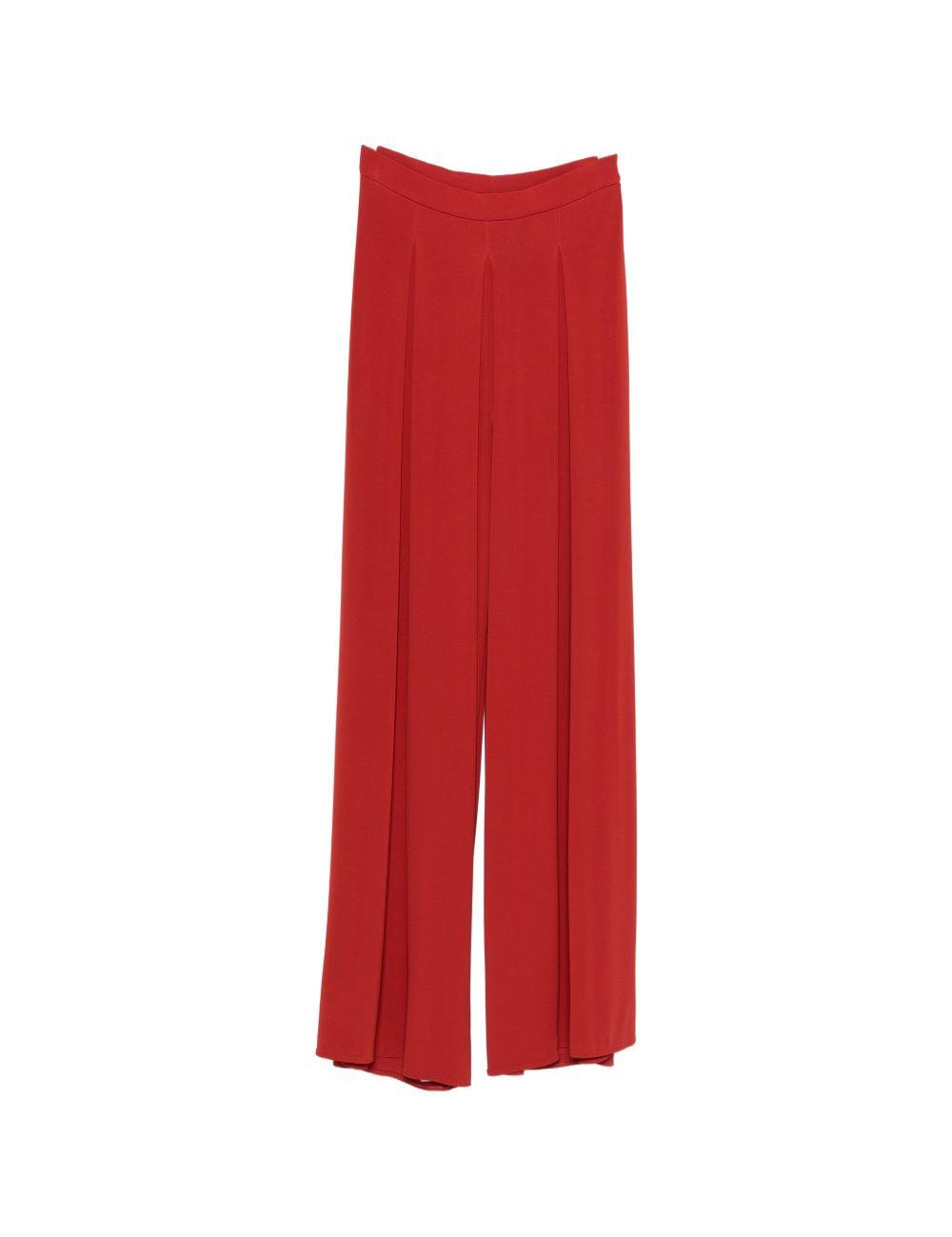 Pantaloni con pieghe bermuda in rosso Maxmara - donna 
