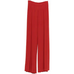 Pantaloni con pieghe bermuda in rosso Maxmara - donna 