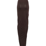 Gonna con ruches poppy in marrone Rick owens lilies - donna 