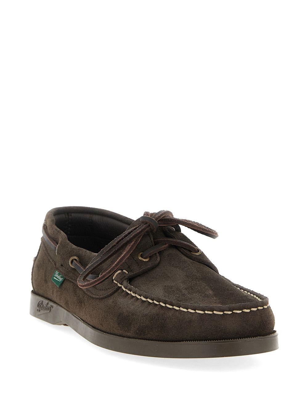 Mocassini barth in camoscio in marrone Paraboot - uomo 