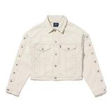 Giacca denim in bianco Levi's blue tab - uomo 