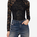 Body in pizzo vivian-utlt in nero Diesel - donna 