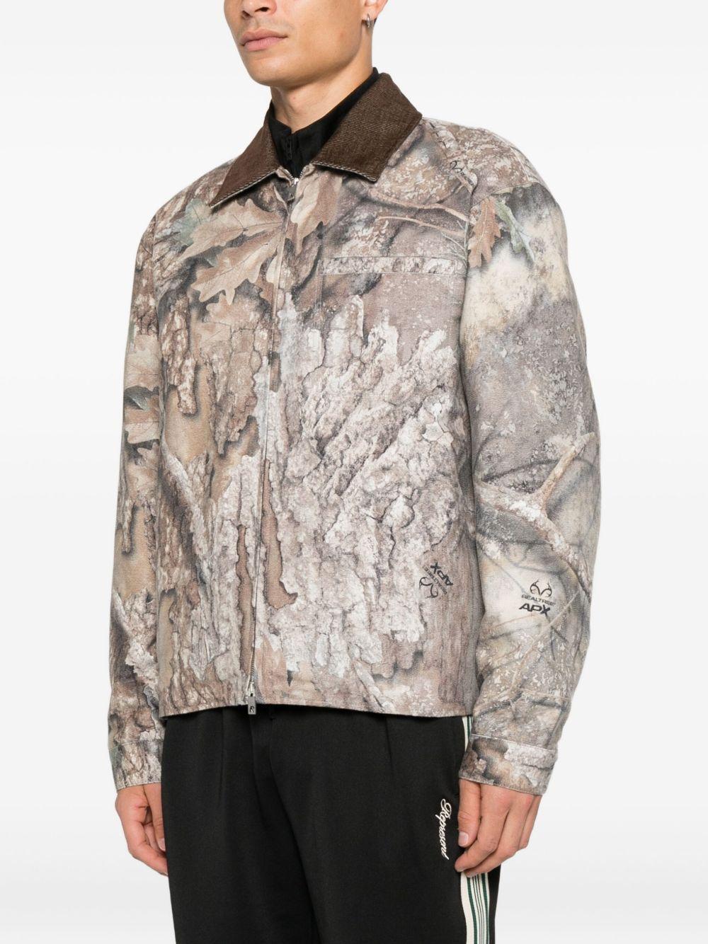 Giacca con stampa camouflage in beige e marrone Represent - uomo 