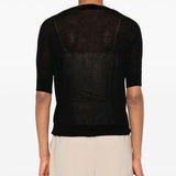 Top semi-trasparente negelia in nero Maxmara - donna 