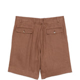 Shorts con pieghe in marrone Lardini - uomo 