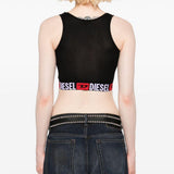 Top crop Sandra-D-Core in nero Diesel - donna 