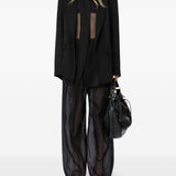Pantaloni ferito in nero Max Mara Sportmax- donna 