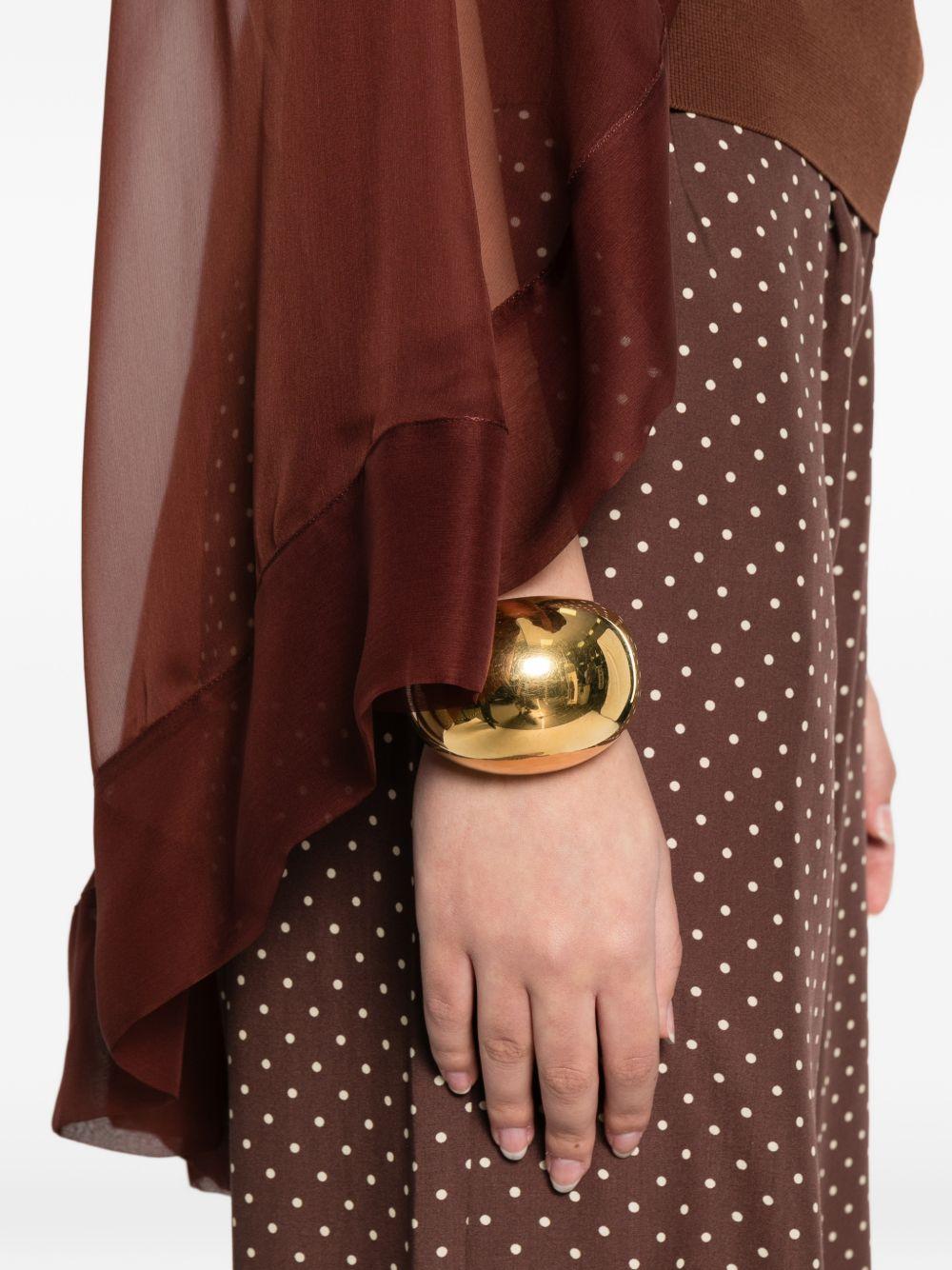 Mantello di seta trasparente in marrone Alberta ferretti - donna 