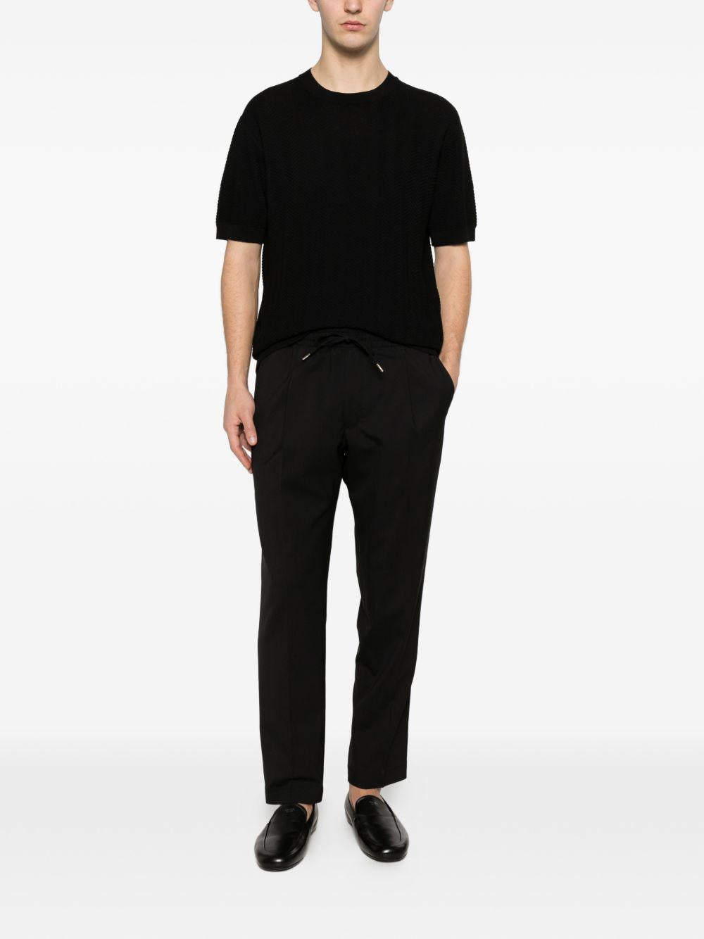 Pantaloni wimbledon con coulisse in nero Briglia 1949 - uomo 