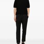 Pantaloni wimbledon con coulisse in nero Briglia 1949 - uomo 