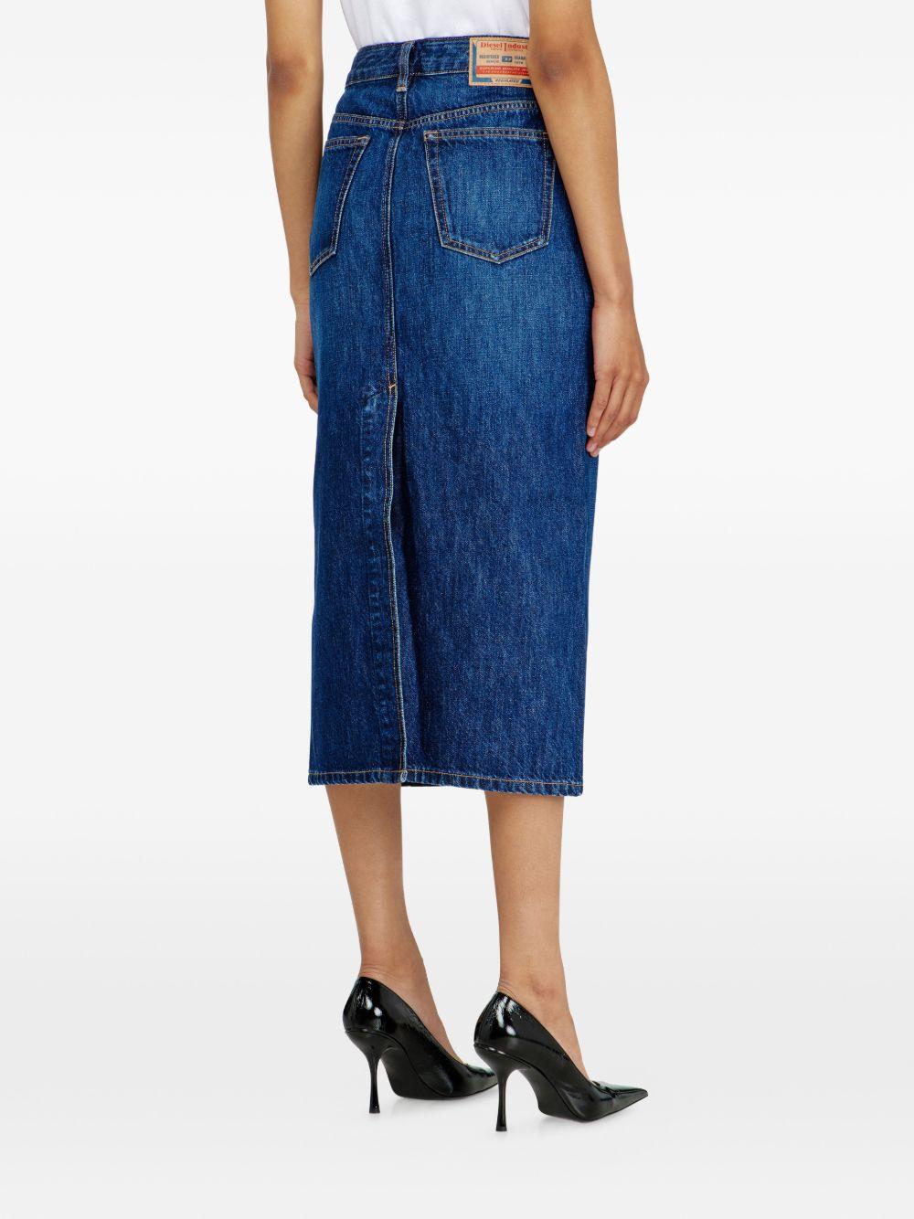 Gonna a cinque tasche de-skye-d in blu Diesel - donna 
