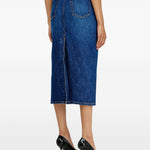 Gonna a cinque tasche de-skye-d in blu Diesel - donna 